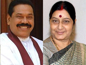 Rajapakse and Sushma Swaraj Rajapakse and Sushma Swaraj