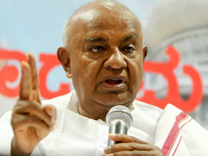 No alliance in Lok Sabha election: HD Deve Gowda No alliance in Lok Sabha election: HD Deve Gowda