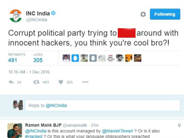 Congress hacked on Twitter Congress hacked on Twitter