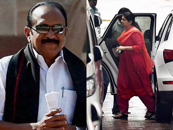 Vaiko enquirs about the health of the Karunanidhi to Kanimozhi Vaiko enquirs about the health of the Karunanidhi to Kanimozhi