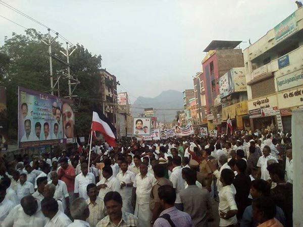 police banned rally against of Sasikala police banned rally against of Sasikala