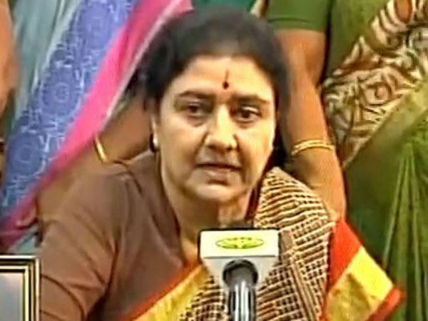 Nobody can even touch ADMK and Govt, says Saasikala Nobody can even touch ADMK and Govt, says Saasikala