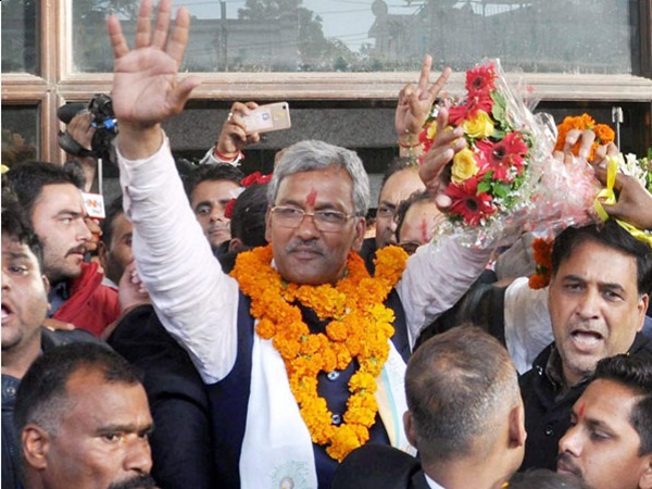 Trivendra Singh Rawat sworn in as Uttarakhand CM Trivendra Singh Rawat sworn in as Uttarakhand CM