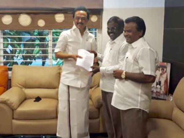 ஸ்டாலின், ஓபிஎஸ்ஸுடன் சந்திப்பு
