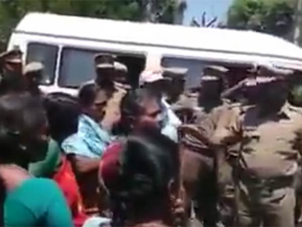 Tension Mounts in Kathiramangalam village; Police Force Deployment Tension Mounts in Kathiramangalam village; Police Force Deployment