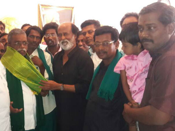 Ayyakannu meets Rajinikanth Ayyakannu meets Rajinikanth