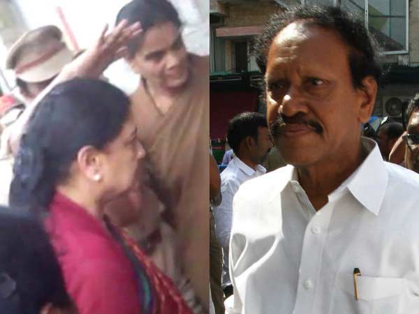 Thambidurai meets Sasikala in the Bengaluru prison Thambidurai meets Sasikala in the Bengaluru prison