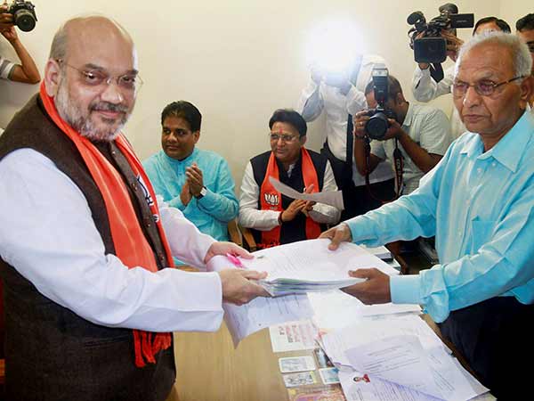 Amit Shah file nominations for Rajya Sabha elections Amit Shah file nominations for Rajya Sabha elections
