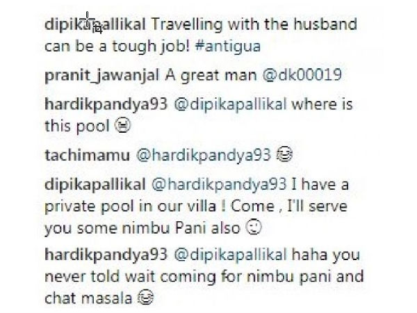 When Deepika Pallikal invited Hardik Pandya for house When Deepika Pallikal invited Hardik Pandya for house