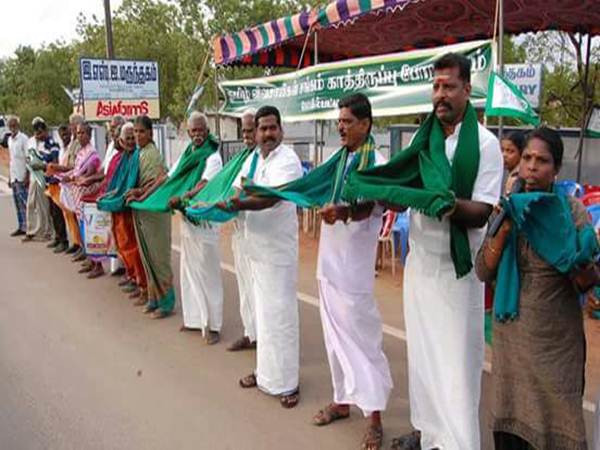farmers protest in kovailpatti farmers protest in kovailpatti