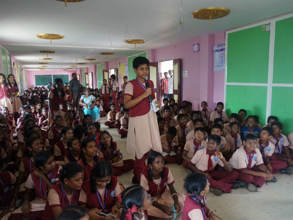 Karaikudi municipal high school was trained to improve memory and attention of the students Karaikudi municipal high school was trained to improve memory and attention of the students