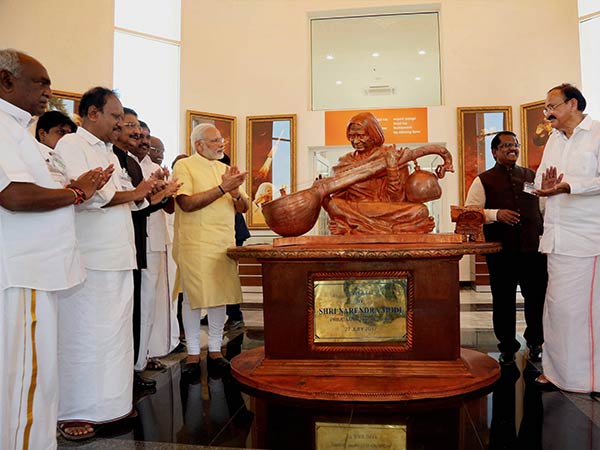 Modi inaugurate Kalam's Statue in Mani mandapam Modi inaugurate Kalam's Statue in Mani mandapam