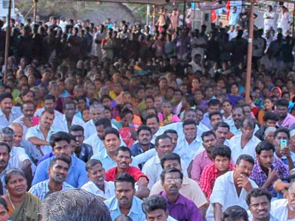 Police security beefed up near Pudukottai protest place Police security beefed up near Pudukottai protest place