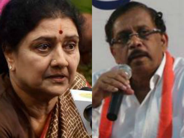 Karnataka Congress chief Parameshwar is the reason for providing facilities to Sasikala: Anbuvel Karnataka Congress chief Parameshwar is the reason for providing facilities to Sasikala: Anbuvel