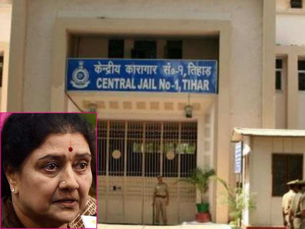 Sasikala should be transferred to Tihar jail Sasikala should be transferred to Tihar jail