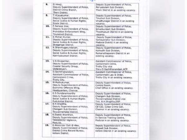 31 DSPs have transferred across the state 31 DSPs have transferred across the state