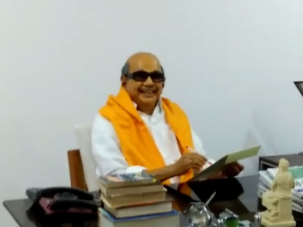 Karunanidhi's Wax statue feels cadres that he is alive. Karunanidhi's Wax statue feels cadres that he is alive.