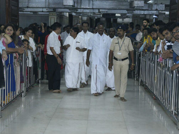 Former CM OPS Darshan at Shirdi Sai Baba temple Former CM OPS Darshan at Shirdi Sai Baba temple