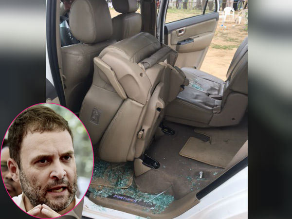 A BJP leader arrested in Gujarat for attacked Rahul Gandhi's car A BJP leader arrested in Gujarat for attacked Rahul Gandhi's car