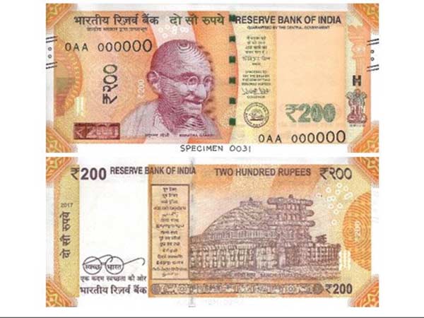 RBI circulates new 200 Rs notes from Today