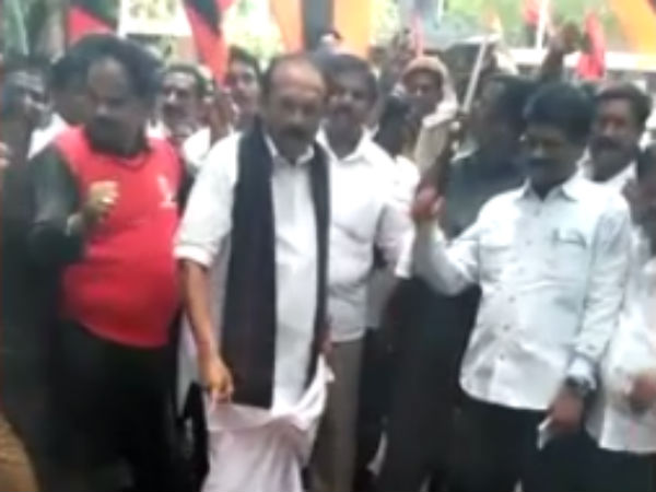 Mdmk general secretary Vaiko arrested in Chennai Mdmk general secretary Vaiko arrested in Chennai