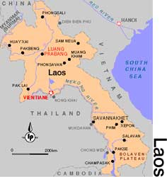 Laos Map