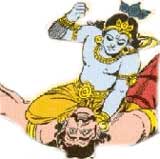 Krishna Killing Naragasuran