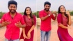 மொட்டை மாடியில்...  அண்ணியுடன் ஆட்டம் போட்ட பாண்டியன் ஸ்டோர் கண்ணன்! 