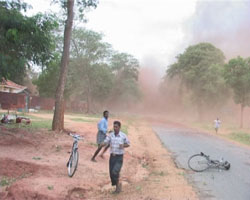 Areal bombings at ullaitheevu