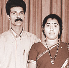 Sarathchandrannair with Sindhu