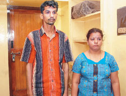 Lakshmi with Saravanan