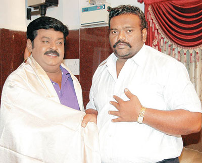 Vijayakanth with Raja