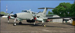 The Beechcraft surveillance plane (file photo)
