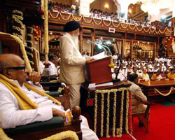 File photo of Governor and CM at assembly session