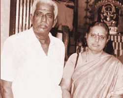 Boopathi Raja with Santhana Lakshmi Boopathi Raja with Santhana Lakshmi