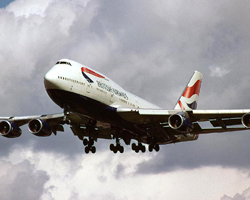 Bangalore-bound BA flight