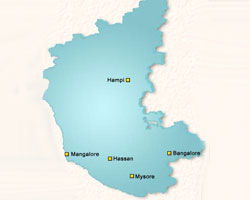 Karnataka map Karnataka map