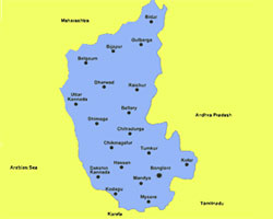 Karnataka Map Karnataka Map