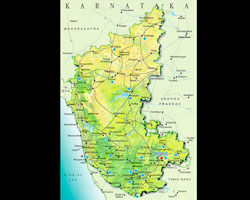 Karnataka map Karnataka map