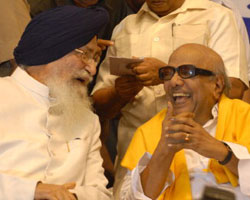 Karunanidhi and Barnala Karunanidhi and Barnala
