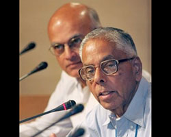 MK Narayanan and SS Menon MK Narayanan and SS Menon
