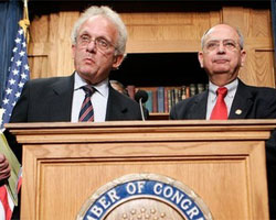 Congressman Howard Berman on the left side Congressman Howard Berman on the left side