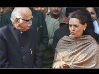 Advani with Sonia Gandhi Advani with Sonia Gandhi