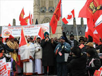 Canada rally with LTTE flags Canada rally with LTTE flags