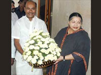 Jayalalitha with Ramadoss Jayalalitha with Ramadoss