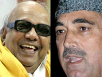 Karunanidhi and Gulamnabi Karunanidhi and Gulamnabi