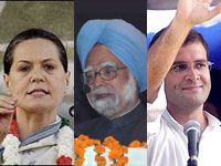 Sonia Gandhi, Manmohan Singh and Rahul Gandhi Sonia Gandhi, Manmohan Singh and Rahul Gandhi