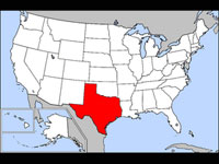 US - Texas map US - Texas map