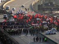 Traffic came to standstill in Toronto as thousands of Tamils protest genocide Traffic came to standstill in Toronto as thousands of Tamils protest genocide