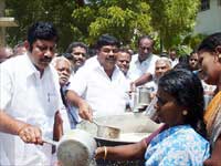 ADMK sponsors food for jobless match industry workers ADMK sponsors food for jobless match industry workers